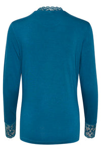 Trulla jersey bolur frá Cream - petrol blue