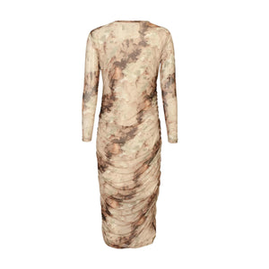 Mesh LS Long dress frá Liberté - Gold marble