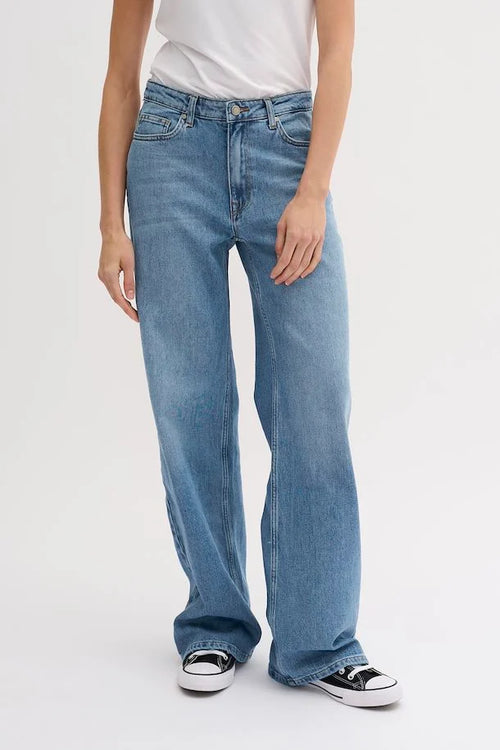 35 THE LOUIS gallabuxur frá My Essential Wardrobe - MEDIUM BLUE RETRO WASH