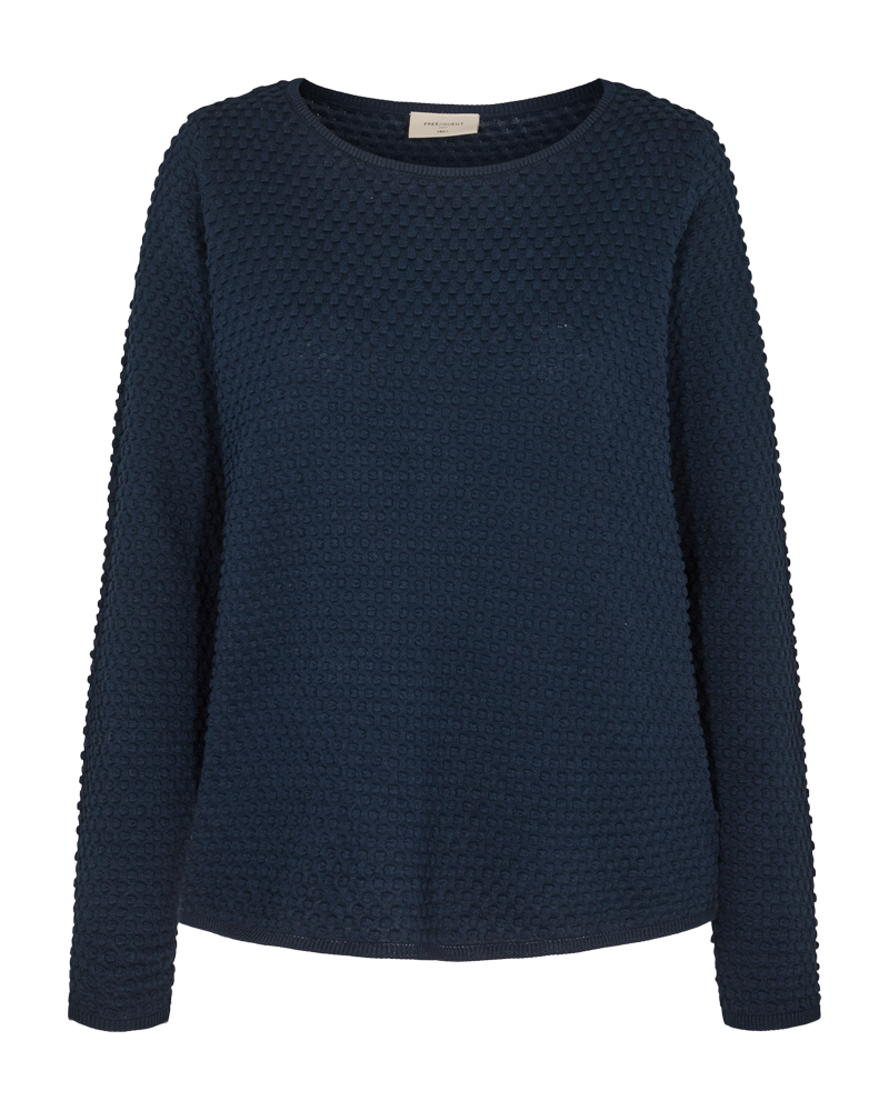 Dodo peysa frá Freequent - Navy Blazer