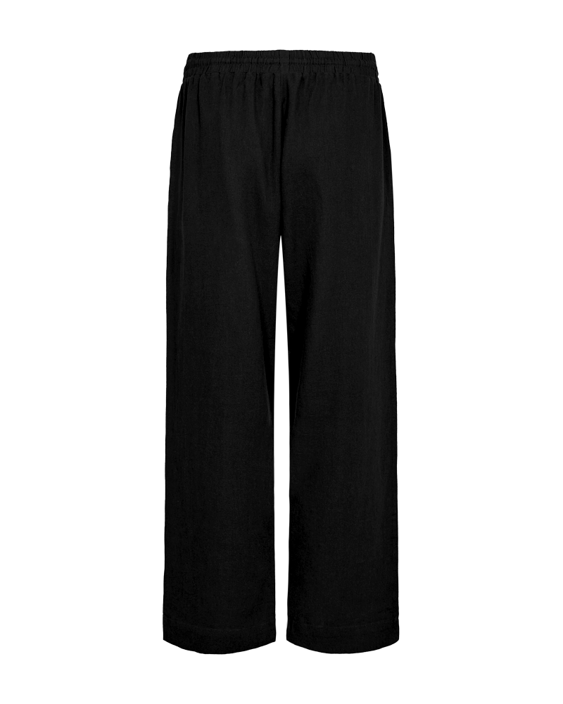 Lava ankle buxur úr hör frá Freequent - Svartar