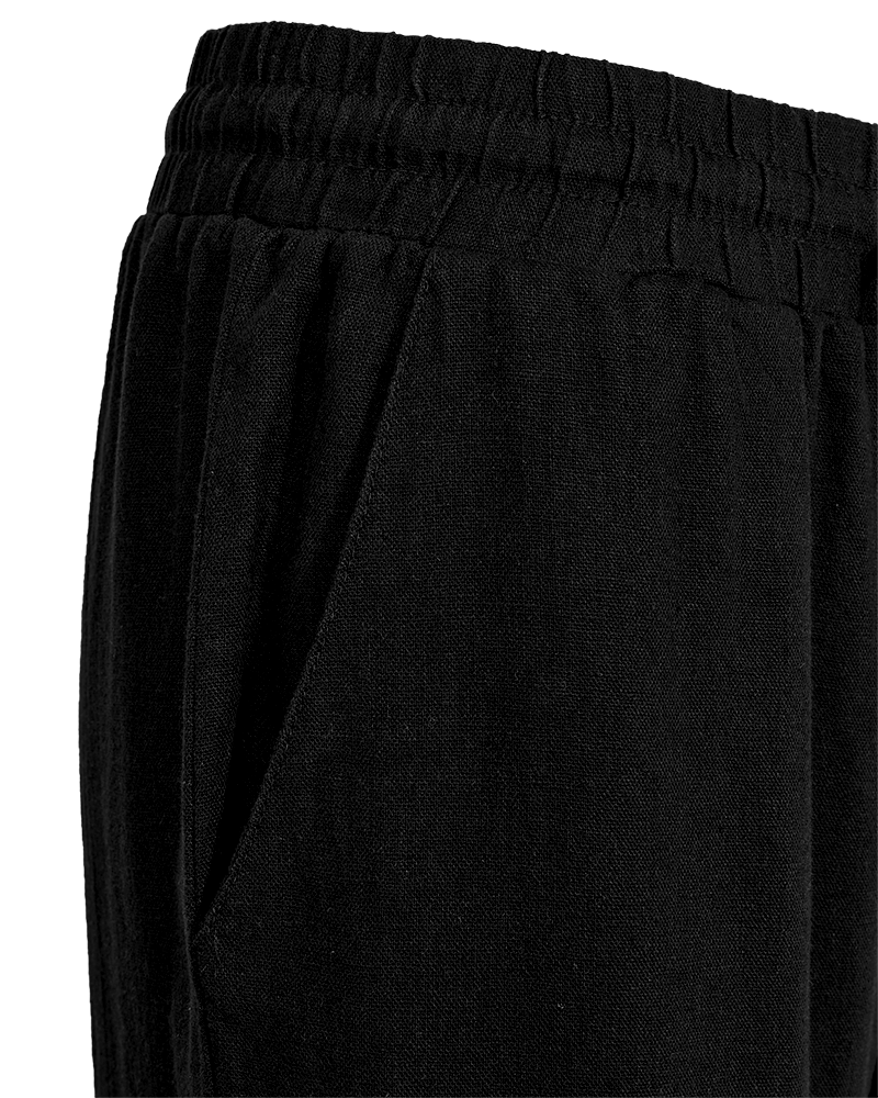 Lava ankle buxur úr hör frá Freequent - Svartar