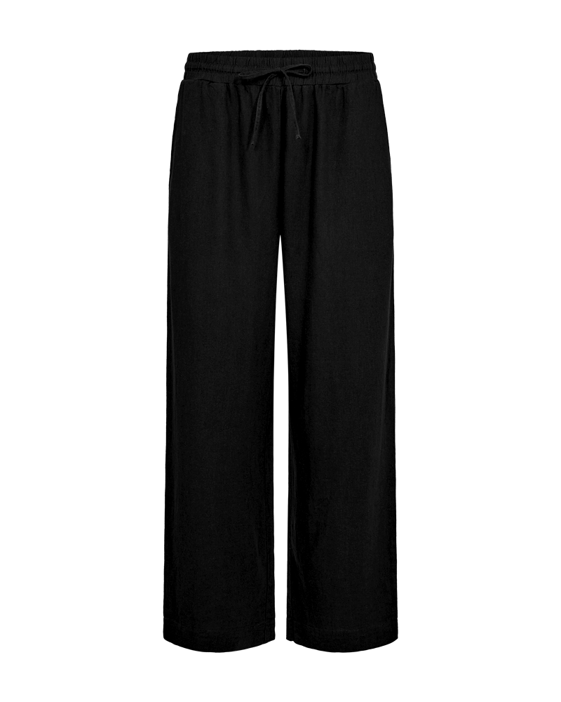 Lava ankle buxur úr hör frá Freequent - Svartar