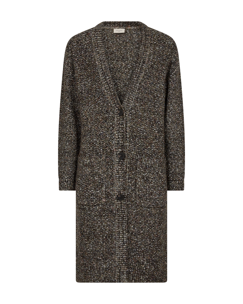 Warm jakkapeysa-Olive Night Melange