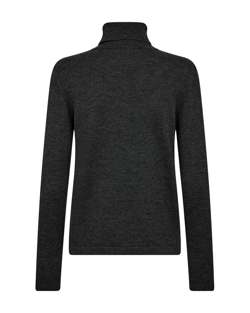 Jade rúllukragapeysa frá Freequent -  Dark grey melange