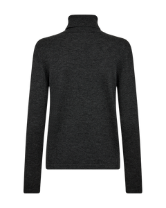 Jade rúllukragapeysa frá Freequent -  Dark grey melange