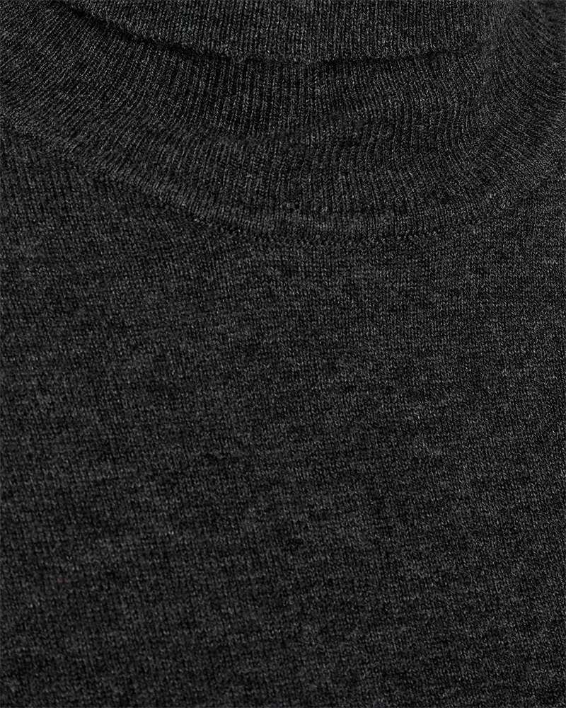 Jade rúllukragapeysa frá Freequent -  Dark grey melange