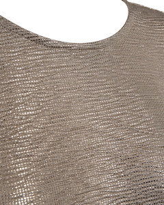 Satina Tee stutterma toppur frá Freequent - Desert taupe