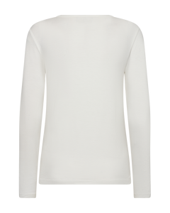 Liana -Tee langerma bolur frá Freequent - Off white