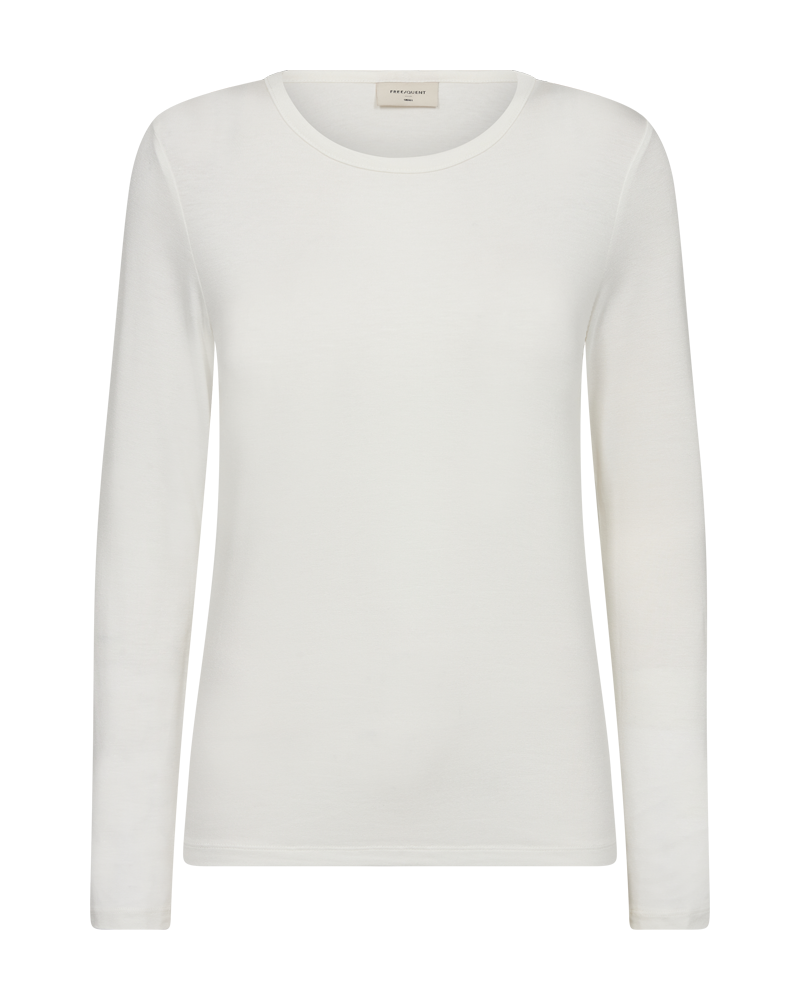 Liana -Tee langerma bolur frá Freequent - Off white