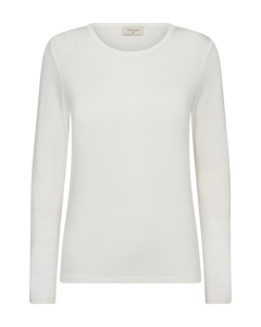 Liana -Tee langerma bolur frá Freequent - Off white