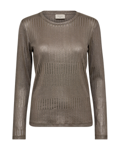 Matter langerma toppur frá Freequent - Desert Taupe