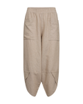 Lava buxur úr hör frá Freequent - Sand melange