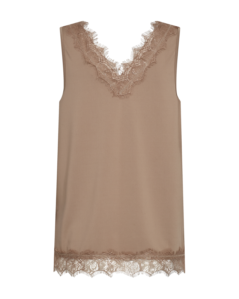 Bicco toppur 2025  frá Freequent - Desert taupe