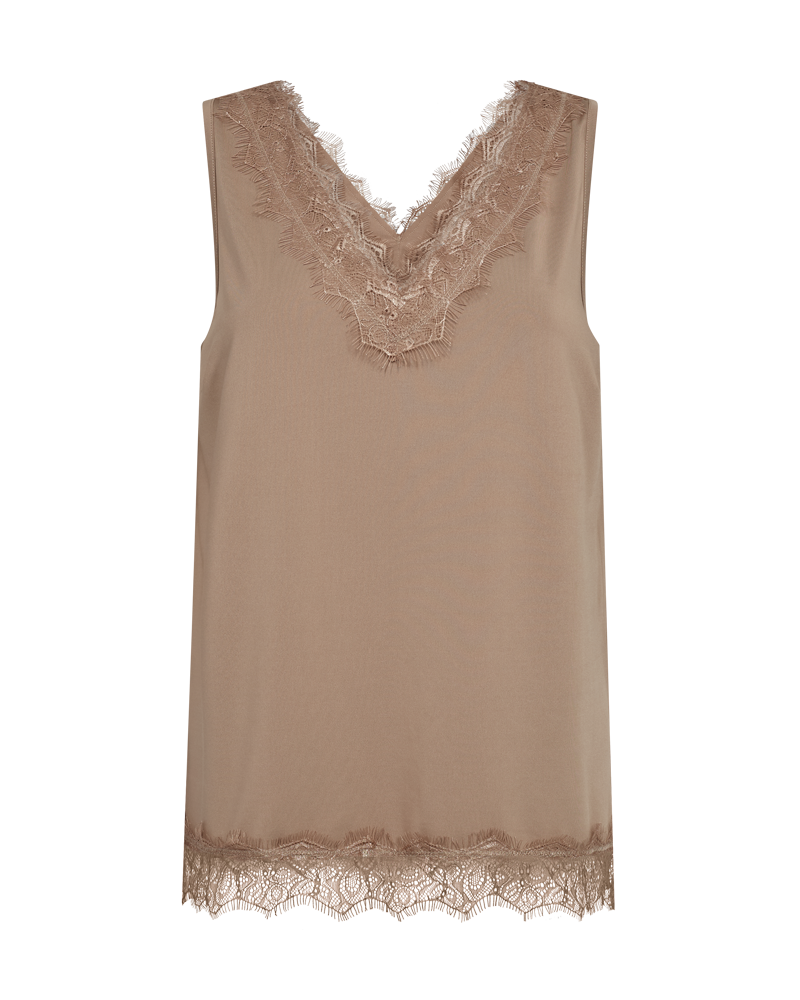 Bicco toppur 2025  frá Freequent - Desert taupe