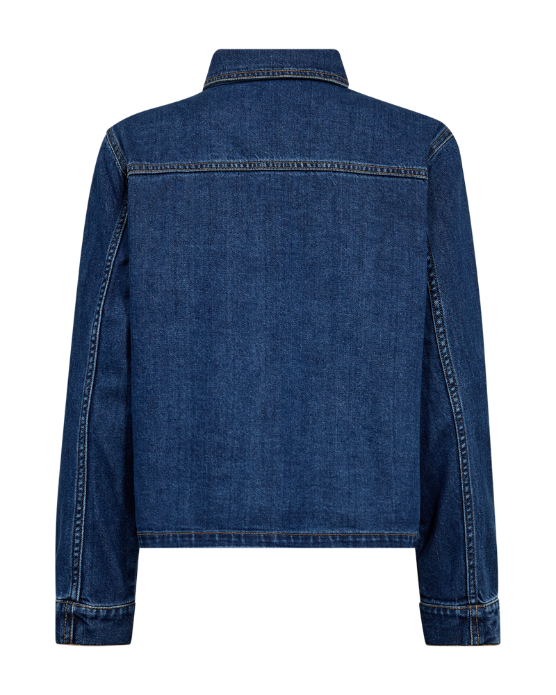 Rinna gallajakki frá Freequent - Medium Blue Denim