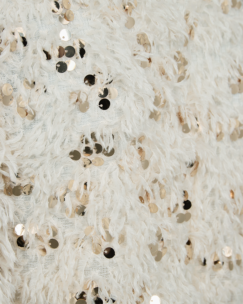 Nolla blússa frá Freequent - Moonbeam w. Gold