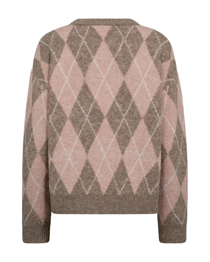 Grsargyle peysa  frá Freequent -  Desert Taupe Mel w Pale M Mel