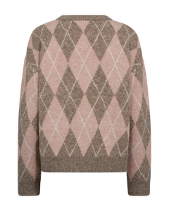 Grsargyle peysa  frá Freequent -  Desert Taupe Mel w Pale M Mel