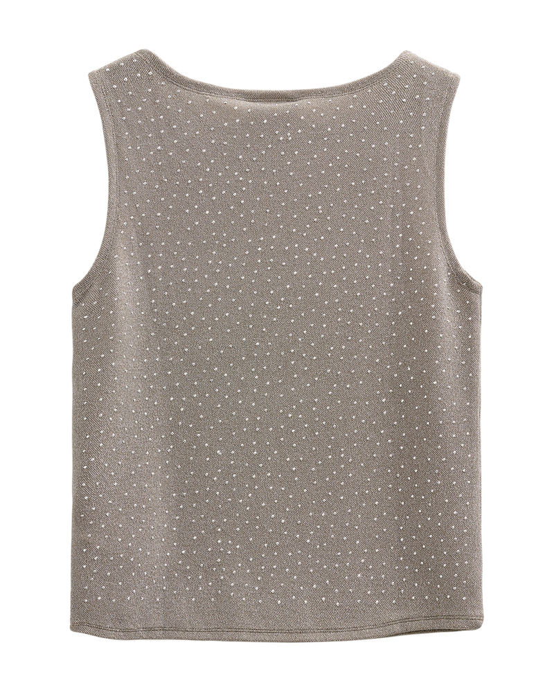 Viska toppur frá Freequent - Desert Taupe w. Silver