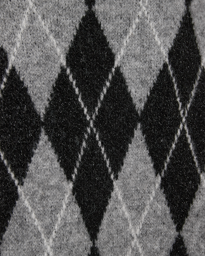 Vesper peysa  frá Freequent - Medium Grey Mel. w. Black