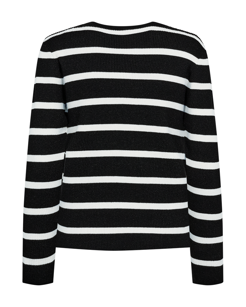 Arna peysa  frá Freequent -Svört og off white