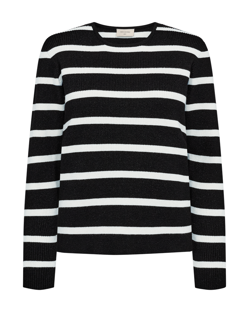 Arna peysa  frá Freequent -Svört og off white