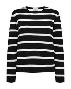 Arna peysa  frá Freequent -Svört og off white