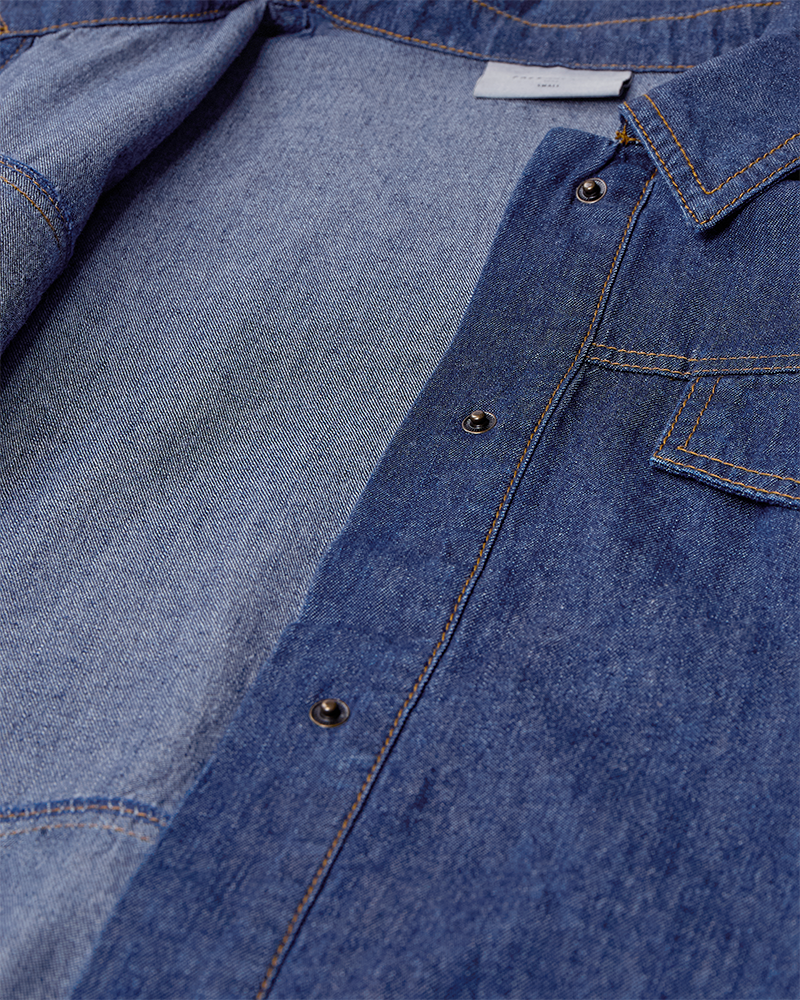 Lisea gallajakki  frá Freequent - Dark blue denim