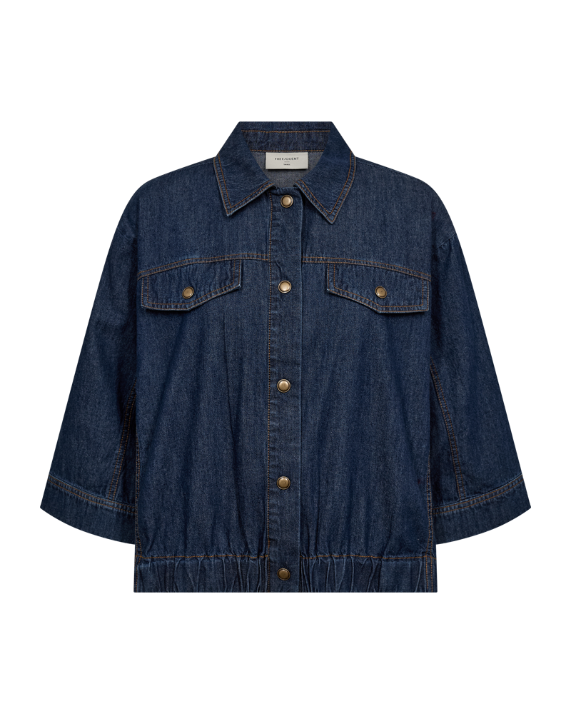 Lisea gallajakki  frá Freequent - Dark blue denim