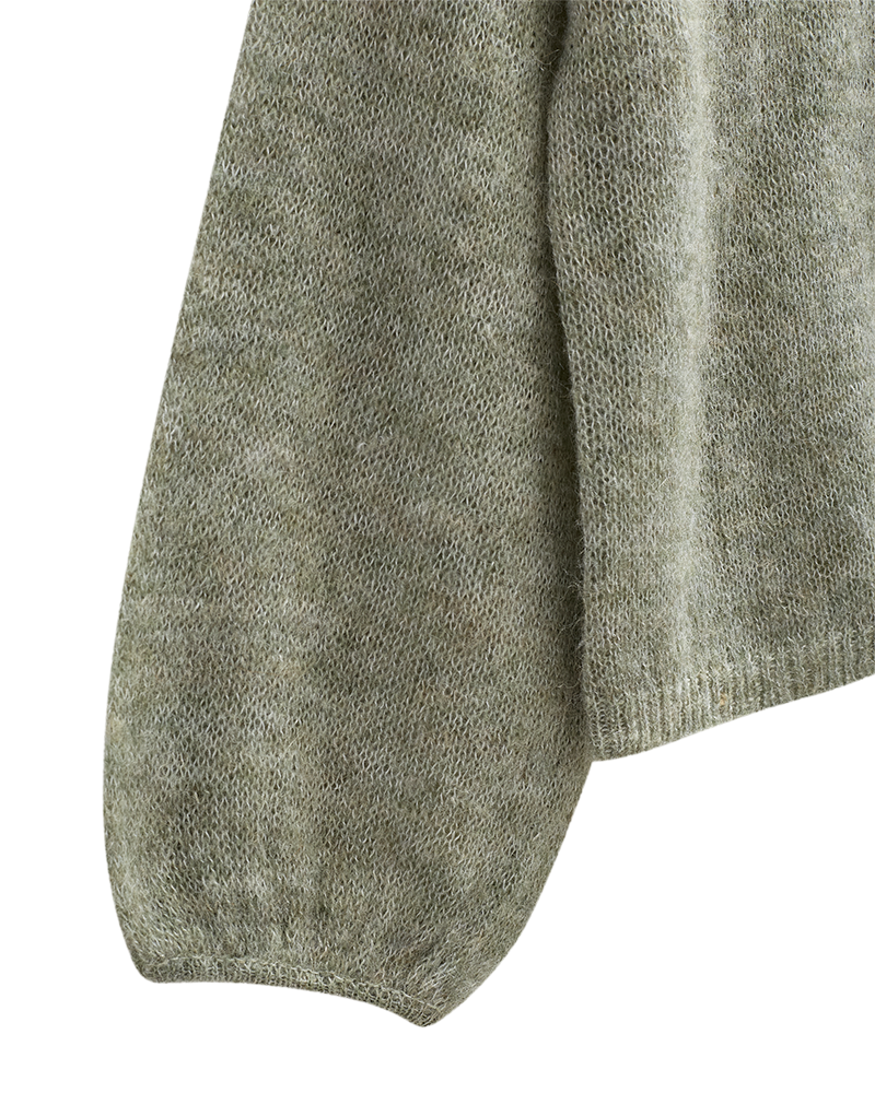 Dido peysa frá Freequent - Iceberg green melange