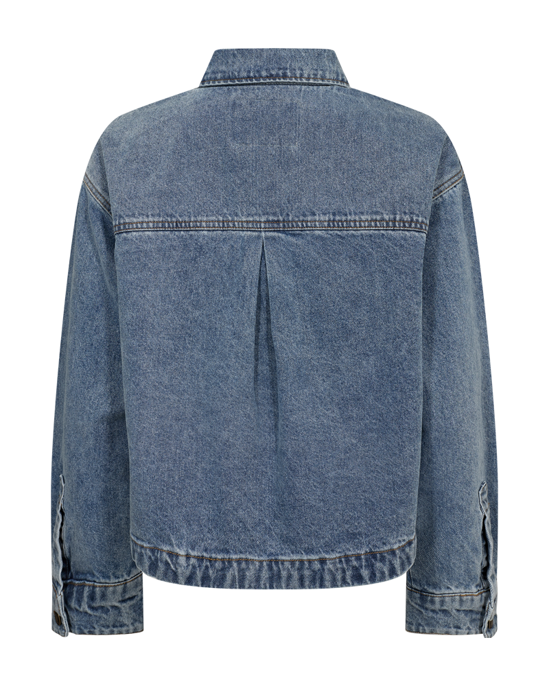 Kalia gallajakki  frá Freequent -Medium blue denim