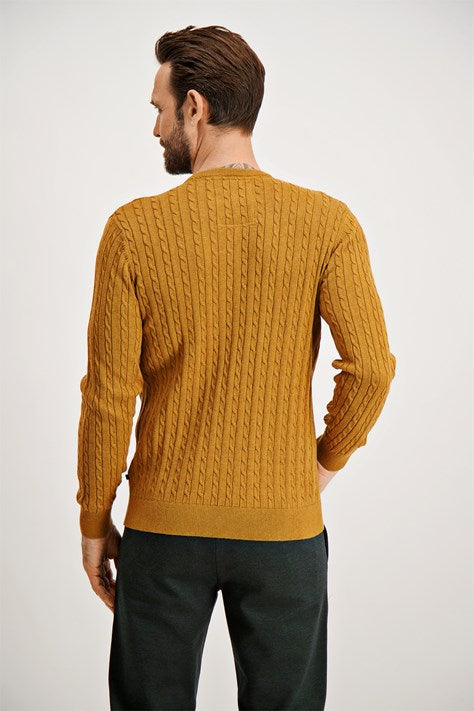 Kaðlapeysa frá Jack´s  - yellow mel