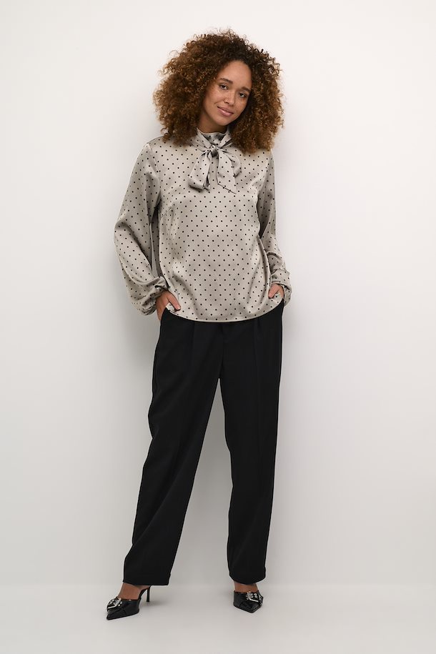 Donna  blússa frá Kaffe  - Steeple Gray/Black Dot