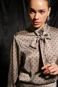 Donna  blússa frá Kaffe  - Steeple Gray/Black Dot