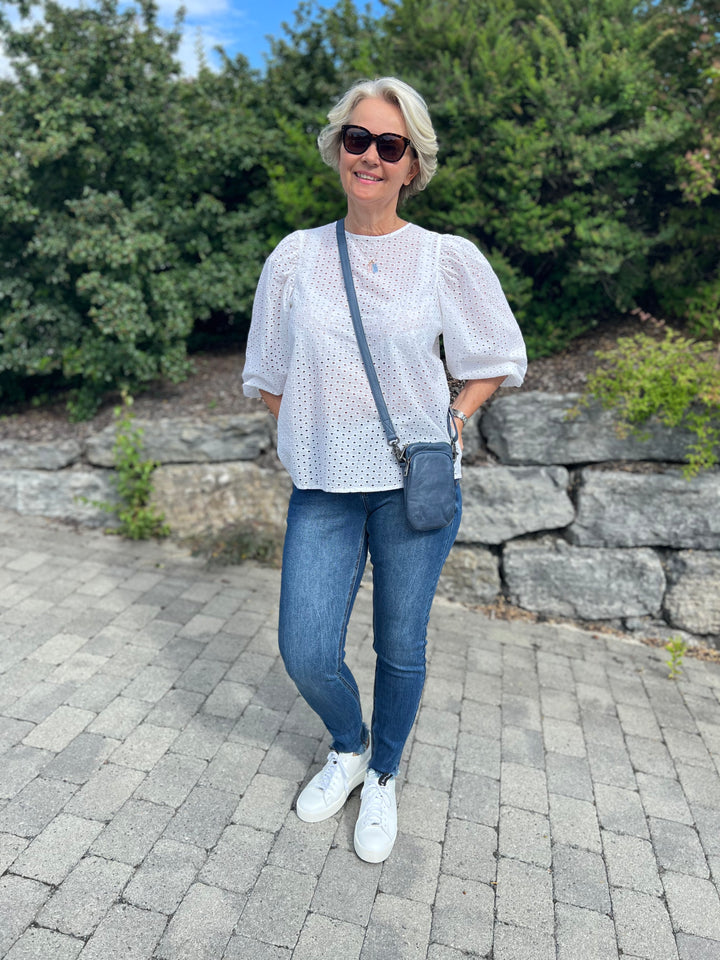 Gyda ankl gallabuxur frá Cream  Shape fit - Dark blue denim