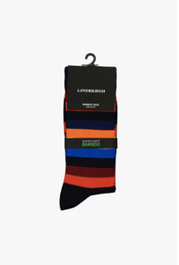 Sokkar frá Lindberg úr bamboo-  bláir/orange/rauðir