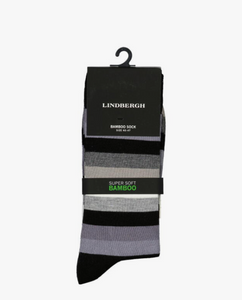 Sokkar frá Lindberg úr bamboo-  gráir/svartir