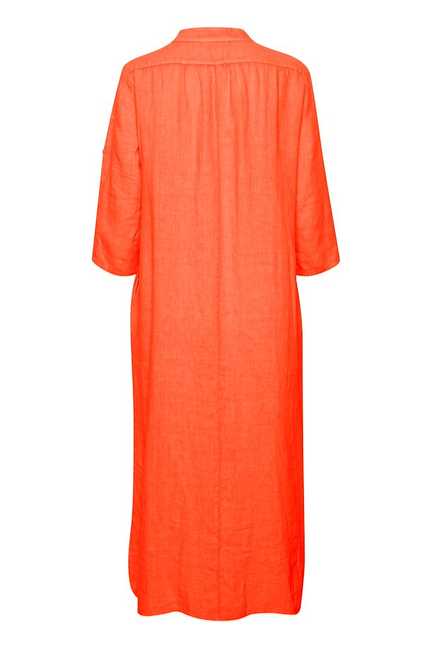 Bellis caftan kjóll frá Cream úr hör- orange