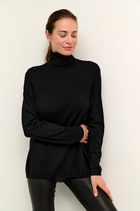 Annemarie rúllukragapeysa - svört