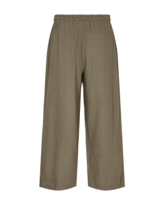 Lava buxur úr hör frá Freequent- olive