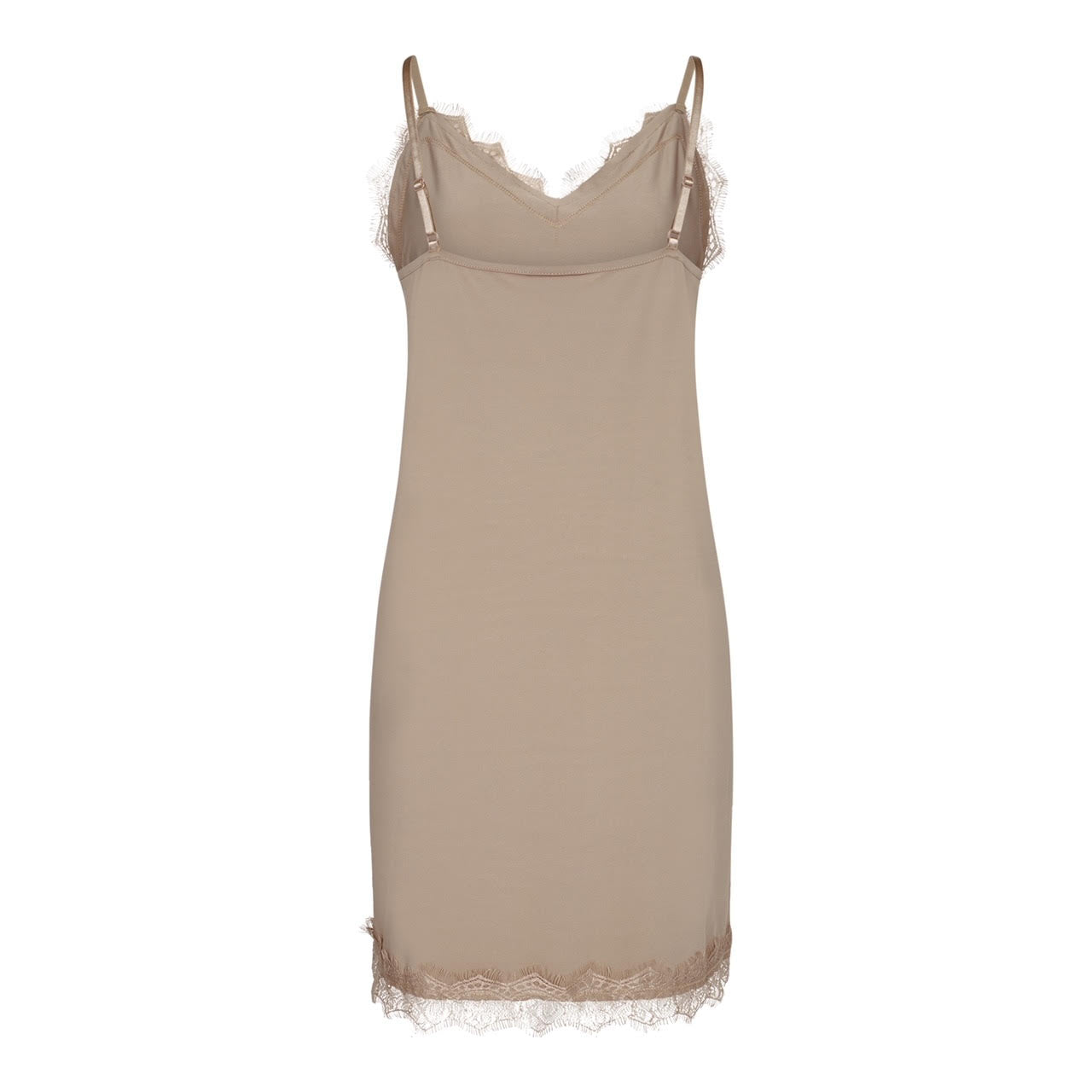 Bicco kjóll frá Freequent - Desert taupe